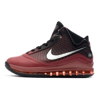 Nike Erkek Lebron 7 Kırmızı / Metal Gümüş / Siyah Basketbol Ayakkabısı Türkiye - U5SYDLRU